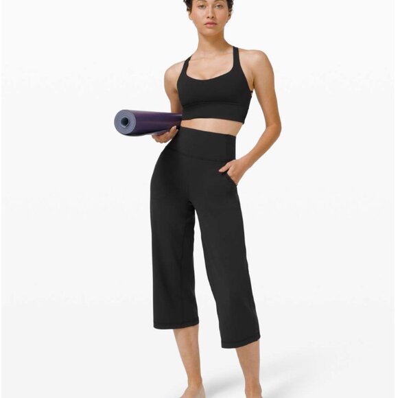 Lululemon Align Wide Leg Crop 23" Black - Picture 2 of 11